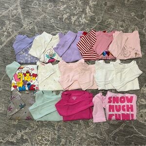 16 Long Sleeve Shirts Various Brands Jumping Beans, Cat & Jack Size 4T